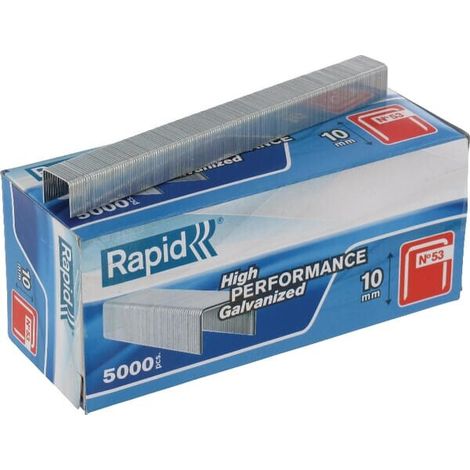 Grapa grapadora modelo 53 10mm fina ac rapid 5.000 pz
