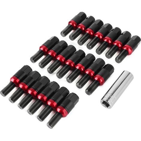 20 vis de roue M14x1.5 en alliage d'aluminium renforcées pour 718 Boxster (982)/911 Carrera noir (1/5)