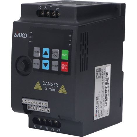 2.2KW 3HP VFD Variateur de FréQuence Mini Convertisseur de FréQuence AC 380V à AC 0-380V Inverseur de Commande de Moteur