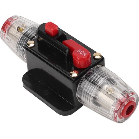 Interrupteur de disjoncteur/fusible de réinitialisation audio pour voiture/bateau 12V (80A) (1/5)