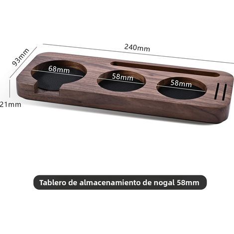 1 Stück Baumwoll-Kaffeetamper-Basisständer für 58-mm-Kaffeefilter, Barista-Station mit Filterhaltermatte, 38,1 cm (1/5)