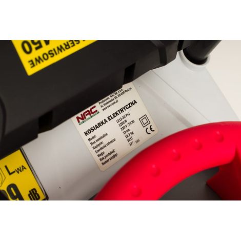 Cortacésped eléctrico 1200W, motor inductivo, 32 cm de corte, compacto y eficiente, ideal para jardines pequeños, fácil de usar y mantener. (1/4)