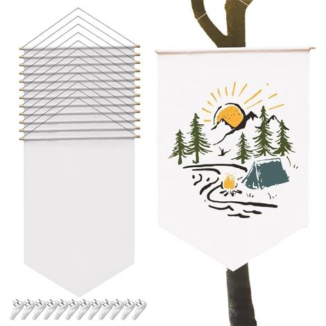 Leere Flagge für den Garten Hergestellt aus Canvas Materia