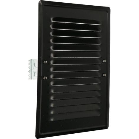 Grille d'aération VMC en métal avec moustiquaire – Dimensions 165 x 230 mm – Résistante aux intempéries – Installation rapide sans outils-NANOTEH (1/5)