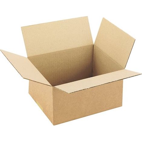 Caisse américaine kraft brun double cannelure L 20 x l 15 x H 12 cm - Lot de 20