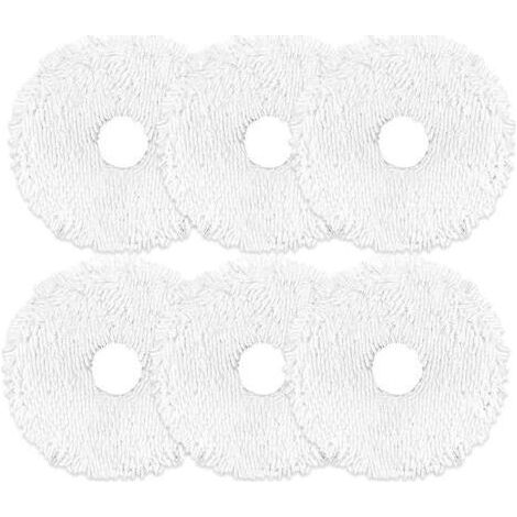 Replacement cleaning cloths for Eurek a J12 Ultra, accessories for robot vacuum cleaners, soft microfiber cloths, pack of 6--DTEKGAZ (1/5)