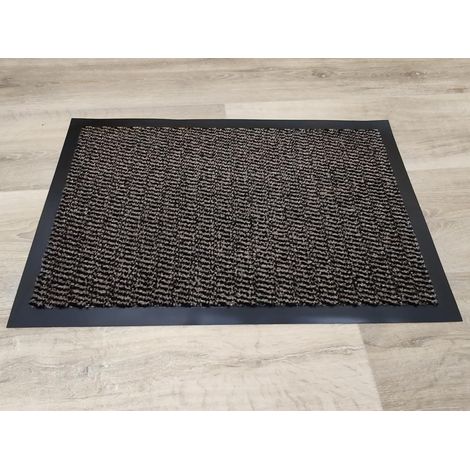 Tapis d'entrée intérieur, 40x60 cm, noir anthracite Très absorbant, garde l'entrée propre Antidérapant et facile d'entretien. (1/5)