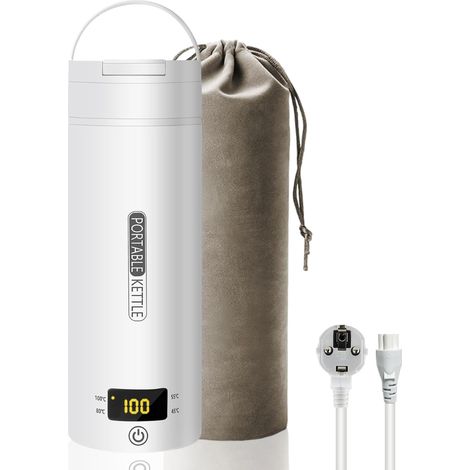 Hervorkocher - 500 Ml - 300 W - Acero Inoxidable 316 - Apagado Automático - Tapa Reversible - Para Camping Viajes y Hogar - Unidad (1/5)