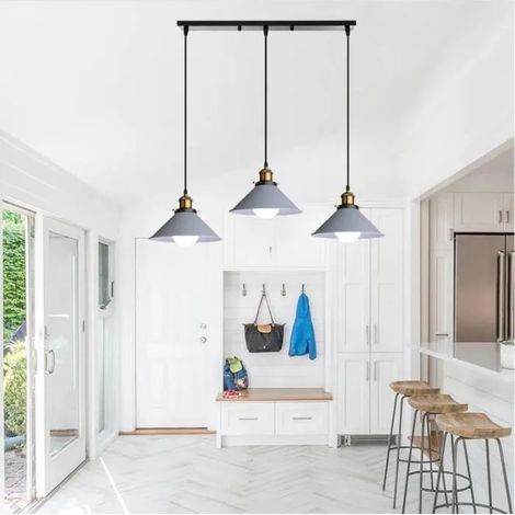 E27 Moderne Suspension Luminaire,Lustre Plafonnier Industrielle Vintage Style Nordique pour Salon Chambre (1/4)