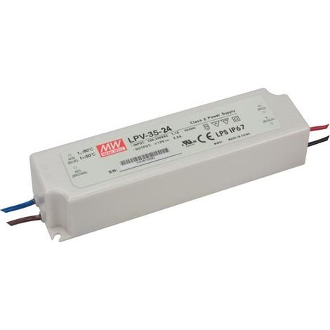 ALIMENTATION A DECOUPAGE - 1 SORTIE - 35 W - 24 V LPV-35-24 RI5001