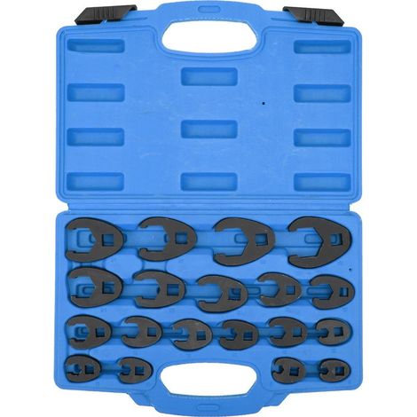 Jeu de clés à pied d'oie, 19 pièces, métrique, 832mm/0,31,3 pouces, en acier CrMo, avec bote à outils, outil manuel (1/5)