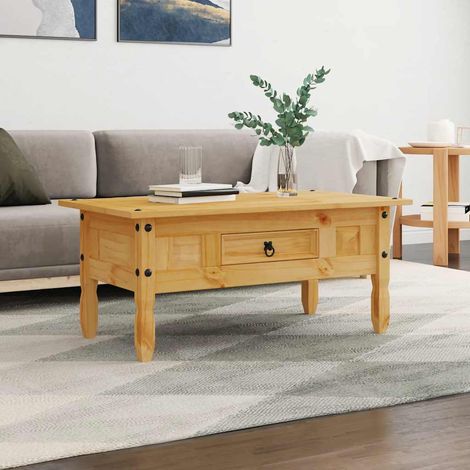 vidaXL Table basse Pin mexicain Gamme Corona 100 x 55 x 44 cm (1/5)