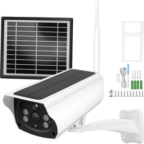 Caméra solaire 1080P HD 4G WiFi double source lumineuse détection de mouvement interphone vocal bidirectionnel en temps réel IP66 étanche (fréquence Europe) (1/5)