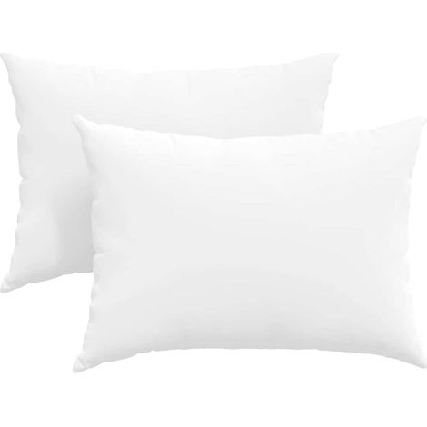 Maison Exclusive - Cuscini da Divano 2 pcs Bianco 70 x 50 cm Tessuto