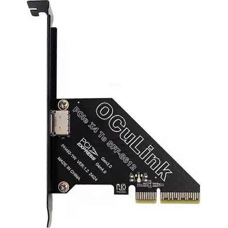 PCIe 4.0 x4 Erweiterungskarte für Oculink SFF8611/8612 für Windows/Linux (1/5)
