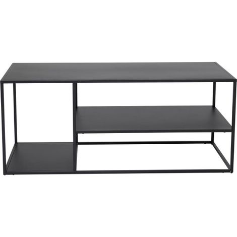 Staal table basse 1 étagère noir. (1/5)