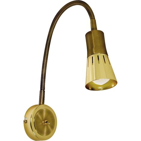 Applique Candellux Arena 91-84470 ottone E14 con switch