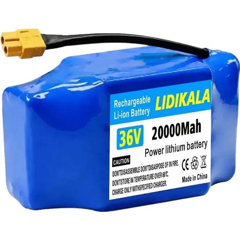 Batterie Lithium-Ion, Capacité de 20000mAh, Caractéristiques de Sécurité Intégrées, 36v 20000mAH-1PCS (1/2)