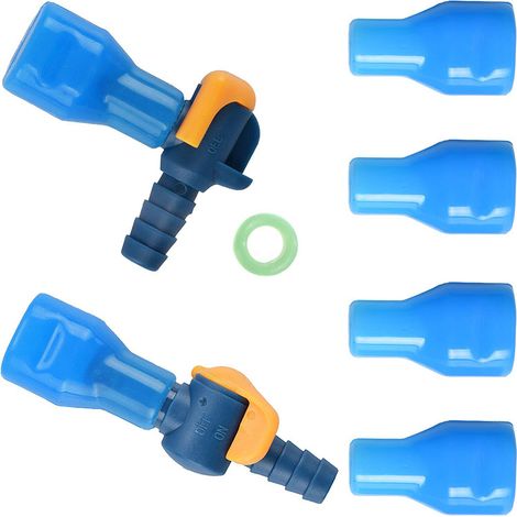 Kit Buse Silicone Connecteur Hydratation - Compatible Tube Réservoir - Pour Vélo Randonnée Course - Lot De 4 Pièces (1/5)