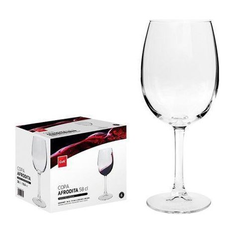 58 cls copa vino degustacion venus - afrodita cok - caja 6 unidades