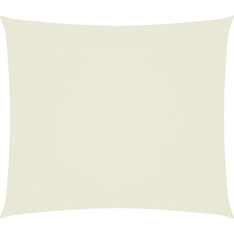 Rechteckiger Sonnenschirm aus Oxford-Gewebe 2,5x3 m creme