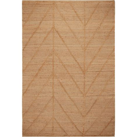 Tapis de sol en 100% jute à motif chevron XXL DEEVA (1/4)