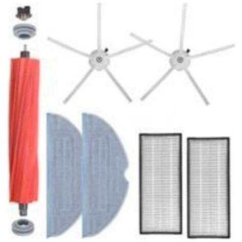 Zubehör für Xiaomi Roborock S7, Ersatzteile für Roborock S7, 1 Hauptbürste, 2 Seitenbürsten, 2 HEPA-Filter, 2 Reinigungstücher für Xiaomi Roborock S7, S70, S75, S7Max, S7Maxv und T Staubsauger (1/5)