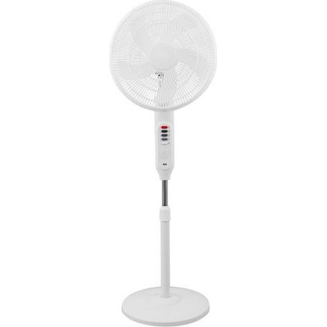 Ventilateur sur Pied DCG VE2210S avec Panneau Solaire et Batterie au Lithium 40 cm 3 Vitesses