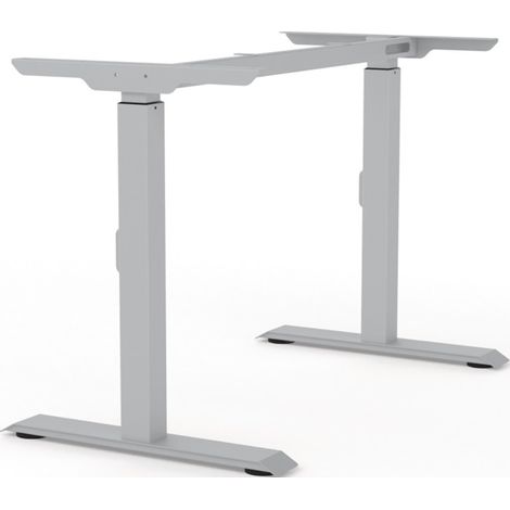 Piétement de table BMB aluminium blanc RAL 9006 Course 650-830 mm Hauteur 900 mm ( 3000272176 )
