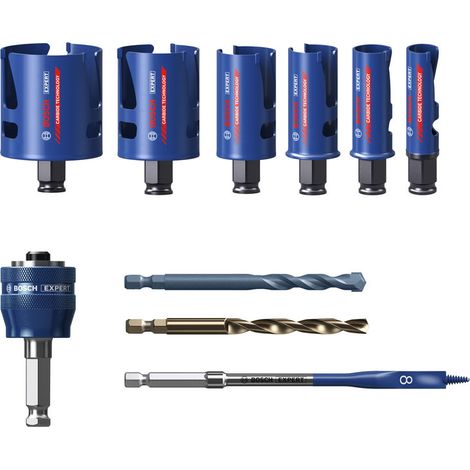 Bosch EXPERT Construction Material Power Change Plus Hole Saw 10 pcs 2608901951 (1/5)