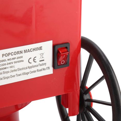 Máquina compacta eléctrica de palomitas de maíz con aire caliente para el hogar y fiestas – Máquina de palomitas de maíz familiar transparente, 1200 W, 17,5 x 38,5 cm, 1 unidad (1/5)