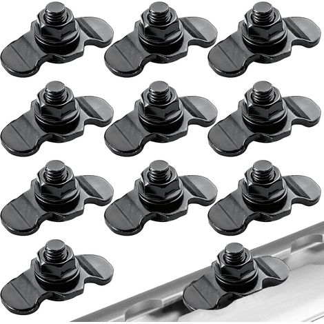 10 Pièces Raccords à Vis Rail d'avion M8x20 Raccord Ferrures d'extrémité (1/5)