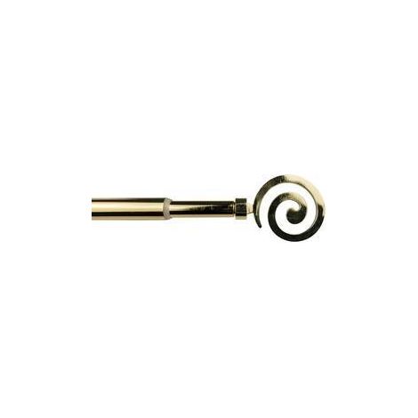 6 x BASTONE METALLO D 12/9  70/120CM SPIRALE ORO