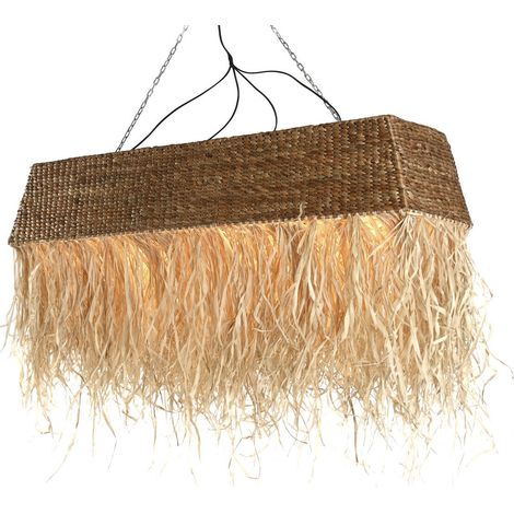 Lampara Techo Fibras Naturales 138X26X33 (1/5)