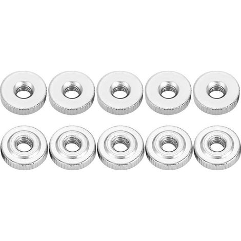 10 Pcs Din467 Gb807 m3 M4 M5 M6 M8 M10 Poignée avec Écrous Noix En Dentelée Pointes Écrou Pouce Mâtré(M4(20pcs)) (1/5)