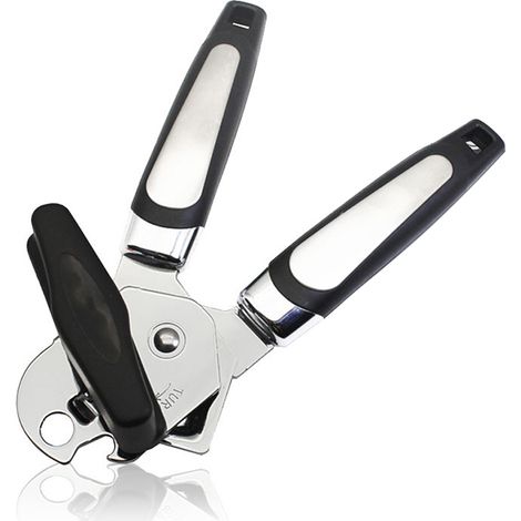 Abrelatas manual multifuncional de acero inoxidable, cortador de latas, abridor de botellas, ayudante de cocina. (1/2)