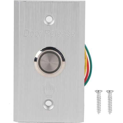 Système de contrôle d'accès : bouton de sortie, interrupteur d'ouverture de porte avec voyant lumineux. (1/5)