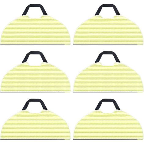 6-Pack Replacement Cleaning Cloths for Shark RV2610WA AV2610WA AI Ultra 2-in-1 Robot Vacuum Cleaner, Microfiber Cloths for Shark AI Ultra Accessories, YMYNY (1/4)
