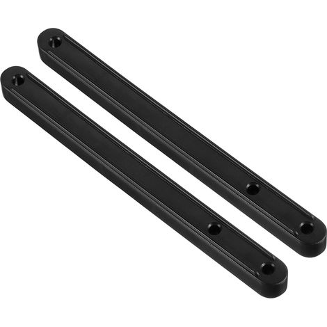 Schubladenauszüge, 2 Stück 180mm - Kunststoff Schubladenführungen, seitlich montierte gerillte (1/5)