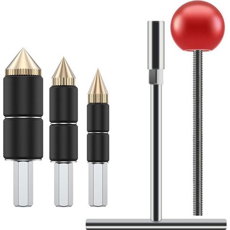 PPR-Stopfset unter Druck - Stopfnadel und Extraktor mit Bohrern 1/2", 3/4", 1" und Schlüssel - Leckreparatur ohne Wasserabschaltung für Kunststoffrohre-lsw