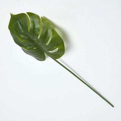 HOMESCAPES Green Monstera Tropical Leaf 70 cm