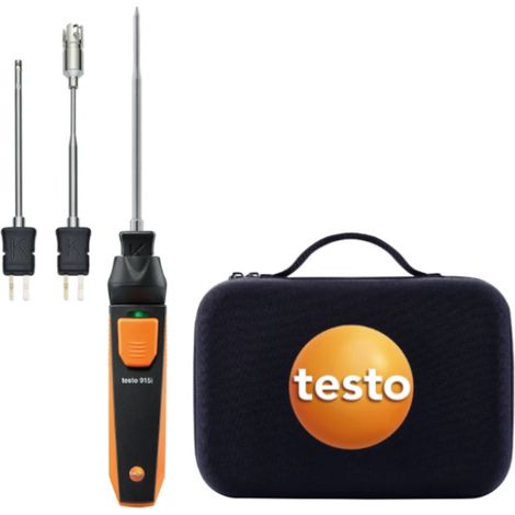 Sonda di temperatura  tipo k, impermeabile con punta tonda per superfici, -60/+400 °c testo 0615 1712