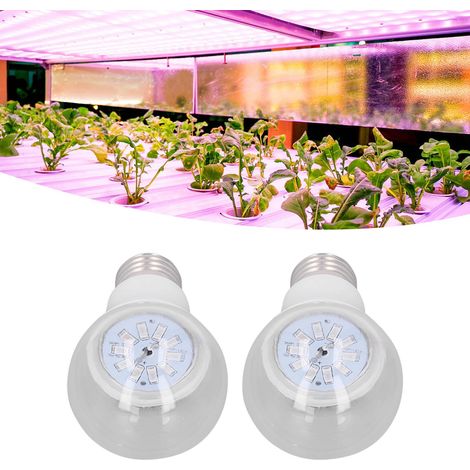 Ampoule LED 6W pour la croissance des plantes, remplacement complet des lampes halogènes LED E26/E27. (1/5)