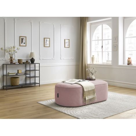 BOBOCHIC - Pouf pour canapé modulable ROUSSEAU velours côtelé Violet (1/5)