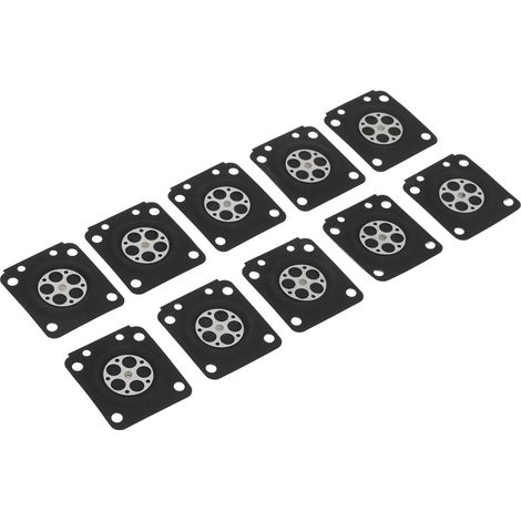 Kit de 10 pièces pour carburateur de tronçonneuse : membrane et joints compatibles avec le modèle ZAMA180 (1/5)