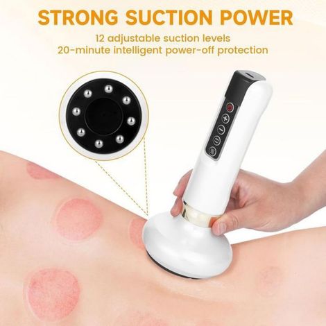 Appareil de massage amincissant portatif - kit de ventouses, pour la massothérapie, machine à ventouses, 12 modes d'aspiration (1/4)