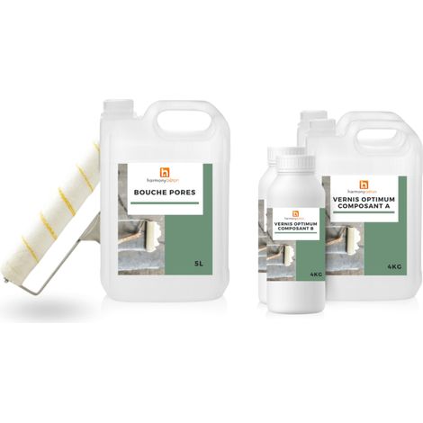 Harmony kit protection - Bouche pores + vernis Optimum - 50 m² Mate - Harmony Béton