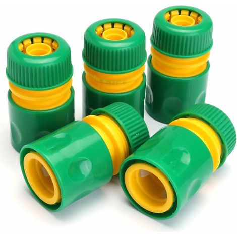 Adaptateur de connexion rapide pour tuyau d'eau de robinet de jardin de 10 1/2 pouces pour arrosage (1/4)