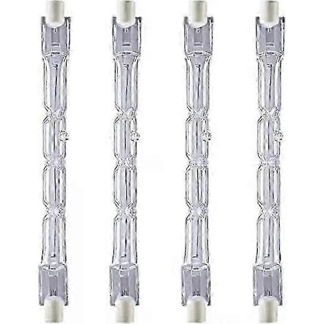 Ampoules halogènes R7s 230W à intensité variable (lot de 4) pour projecteurs de sécurité (1/5)