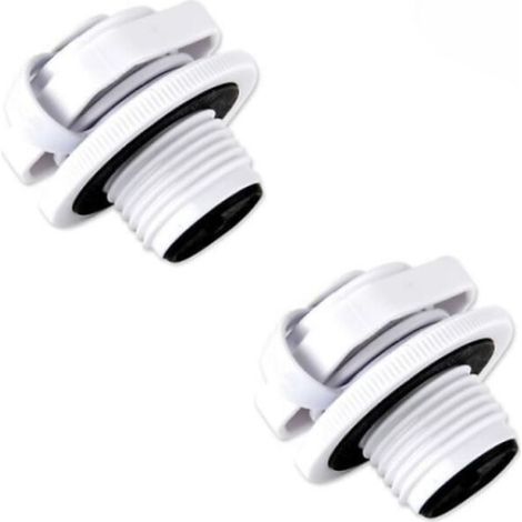 Lot de 2 valves à vis pour bouchon d'air Lay-Z-Spa compatibles avec les modèles Bestway Vegas Premium et Mia